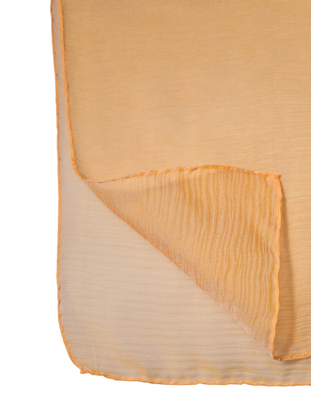 Orange Silk Rectangle Wrap Shawl Scarf