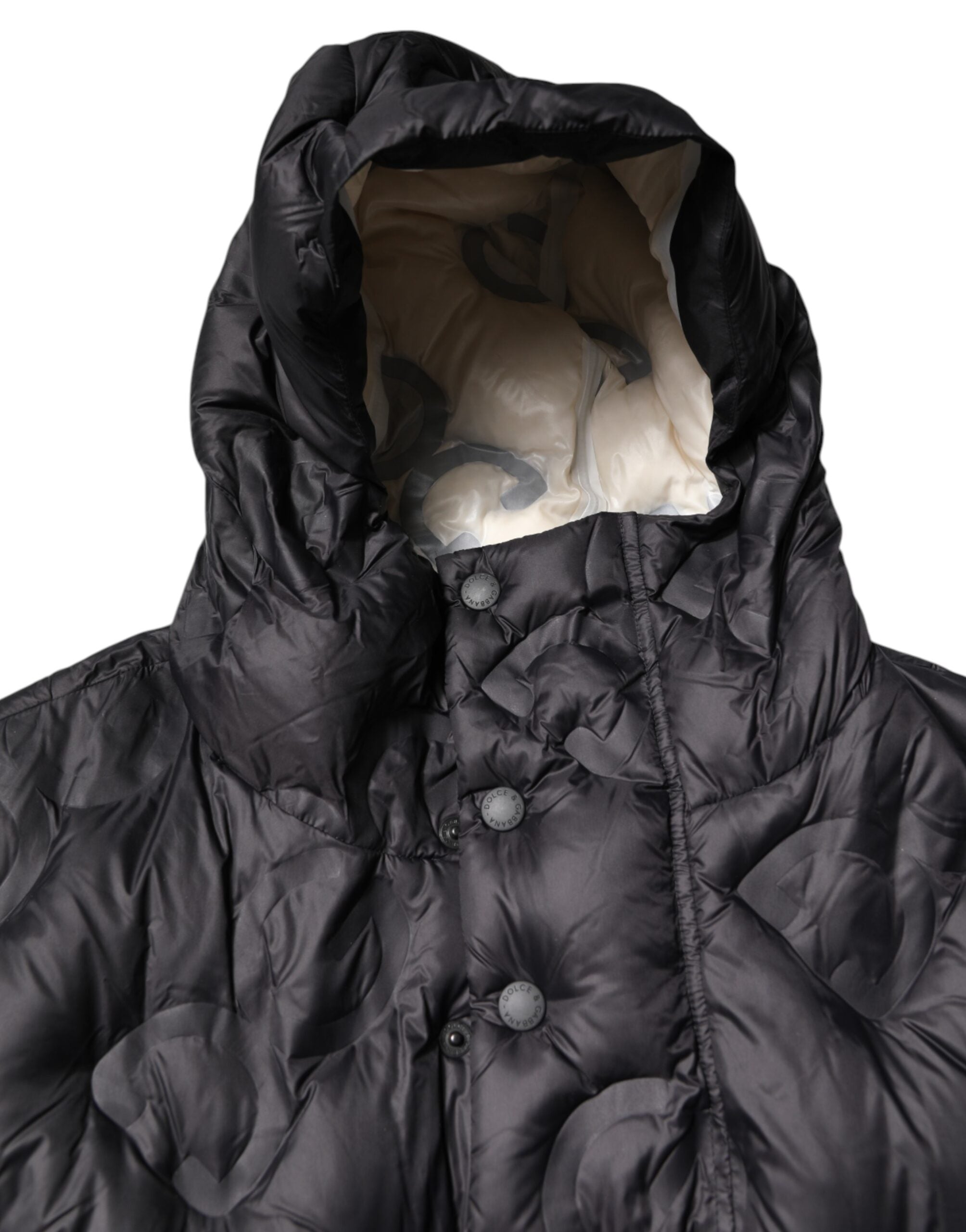 Black Hooded Parka Coat Winter Jacket