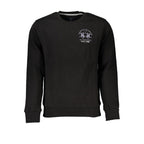 Black Cotton Men Sweater