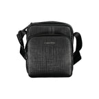 Black Polyester Men Shoulder Bag