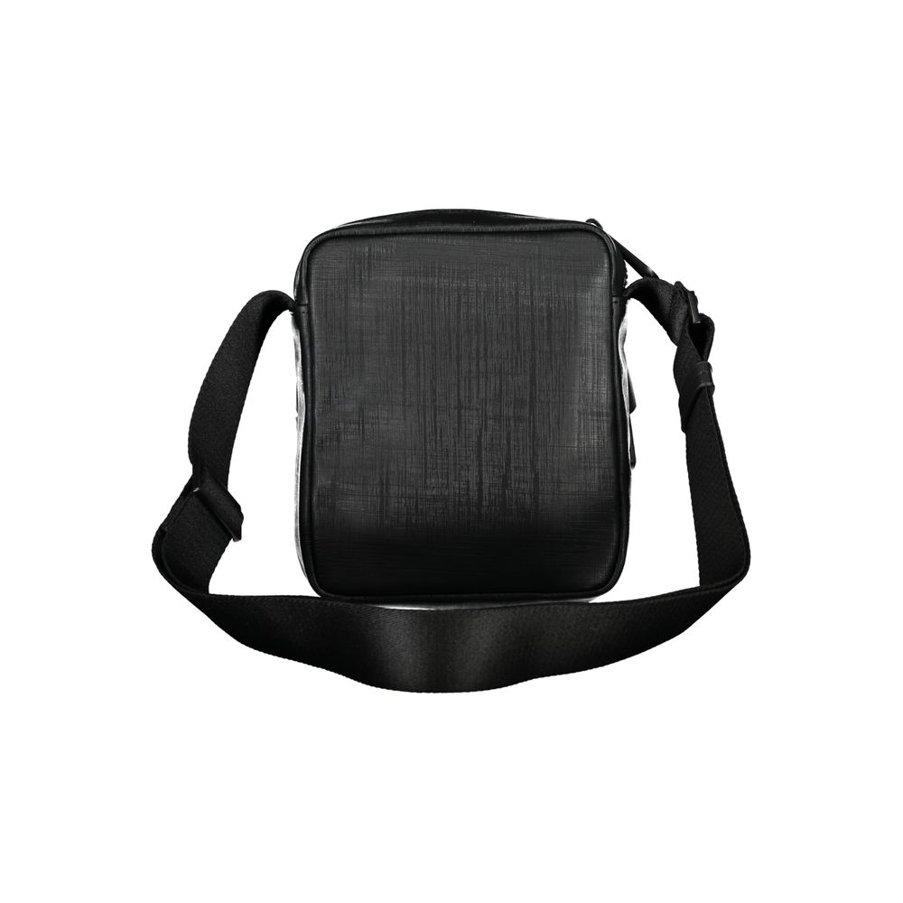 Black Polyester Men Shoulder Bag