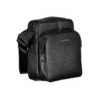 Black Polyester Men Shoulder Bag