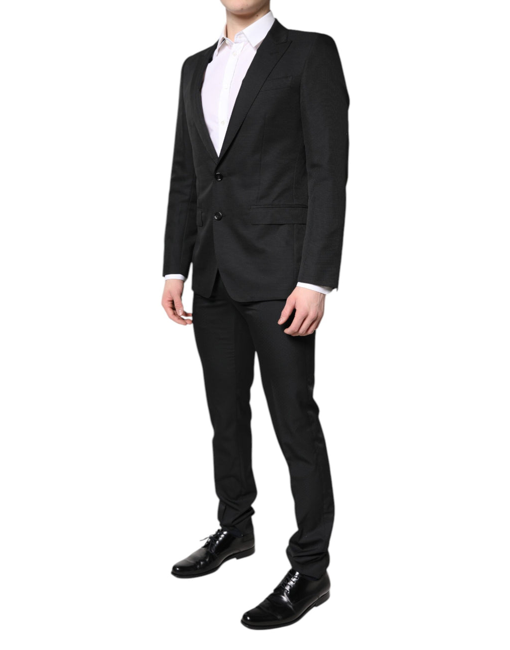 Black Single Breasted Formal 2 Piece Suit