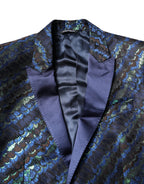 Multicolor Polyester Jacquard 2 Piece Suit