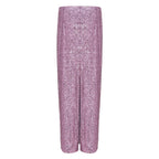 Pink Polyester Long Skirt