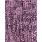 Pink Polyester Long Skirt