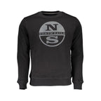 Black Cotton Men Sweatshirt