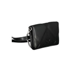 Black Polyester Women Handbag