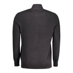 Black Organic Cotton Men Cardigan