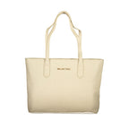 Beige Polyurethane Women's Bag
