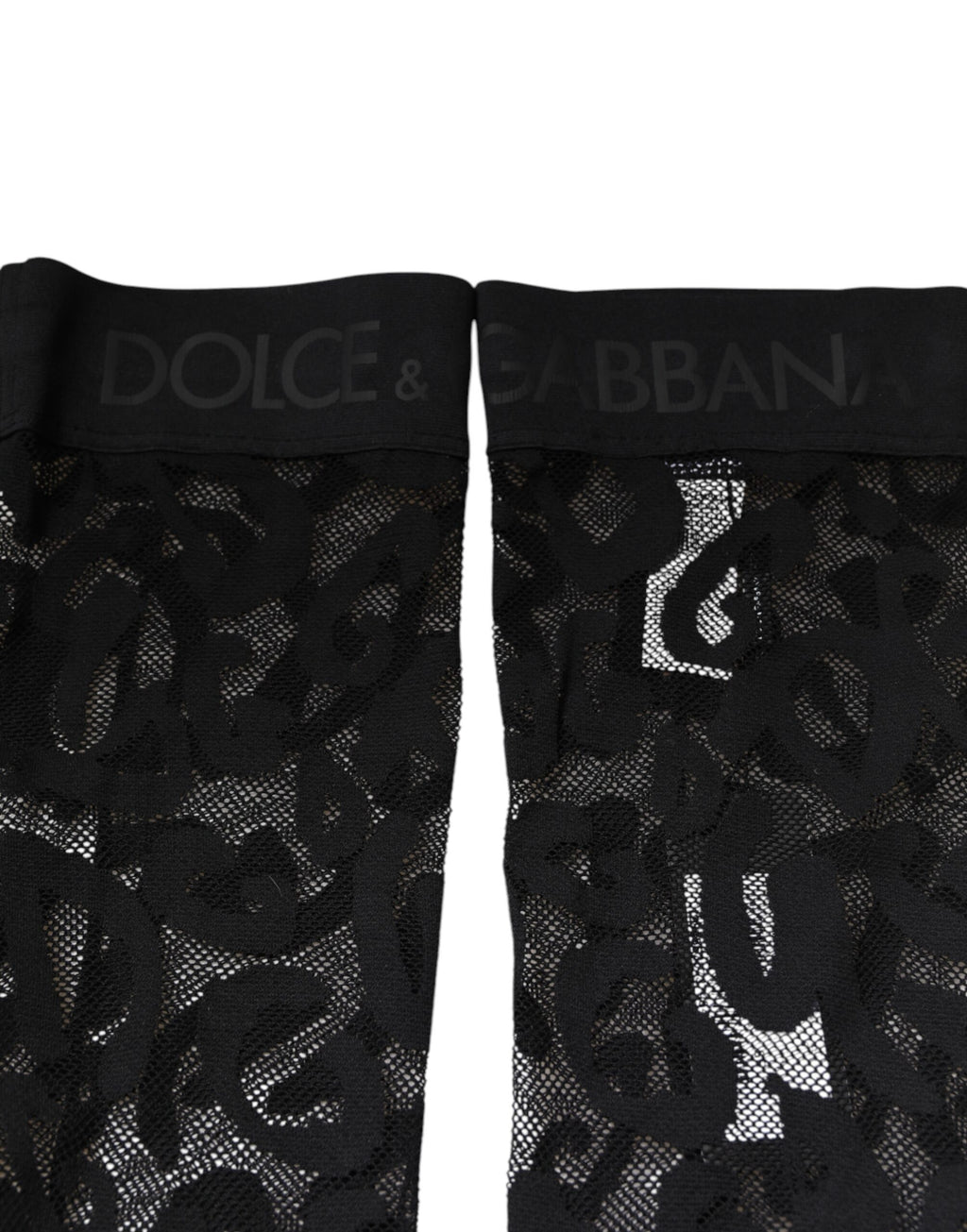 Black Floral Lace Cotton Stretch Stockings Socks