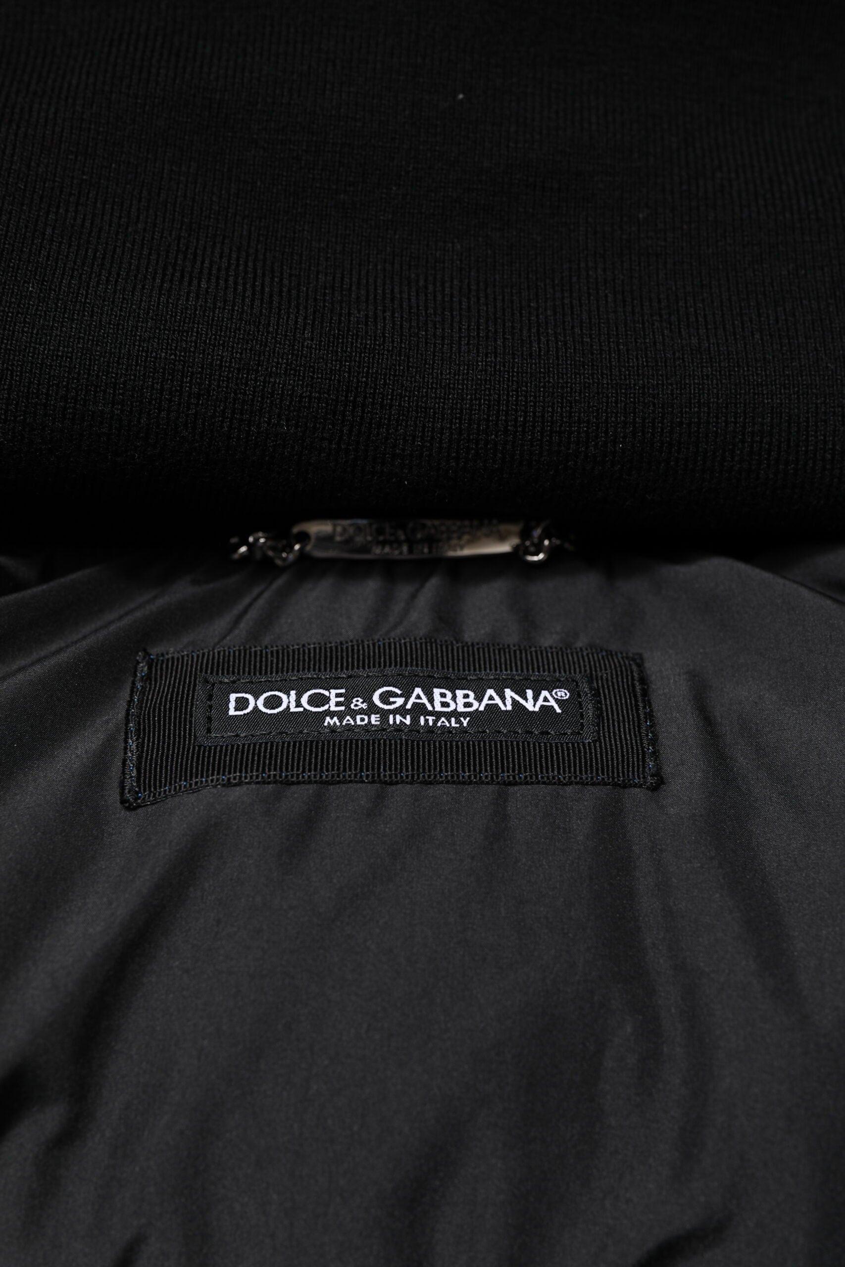 Blue Logo Full Zip Hooded Quilted Jacket