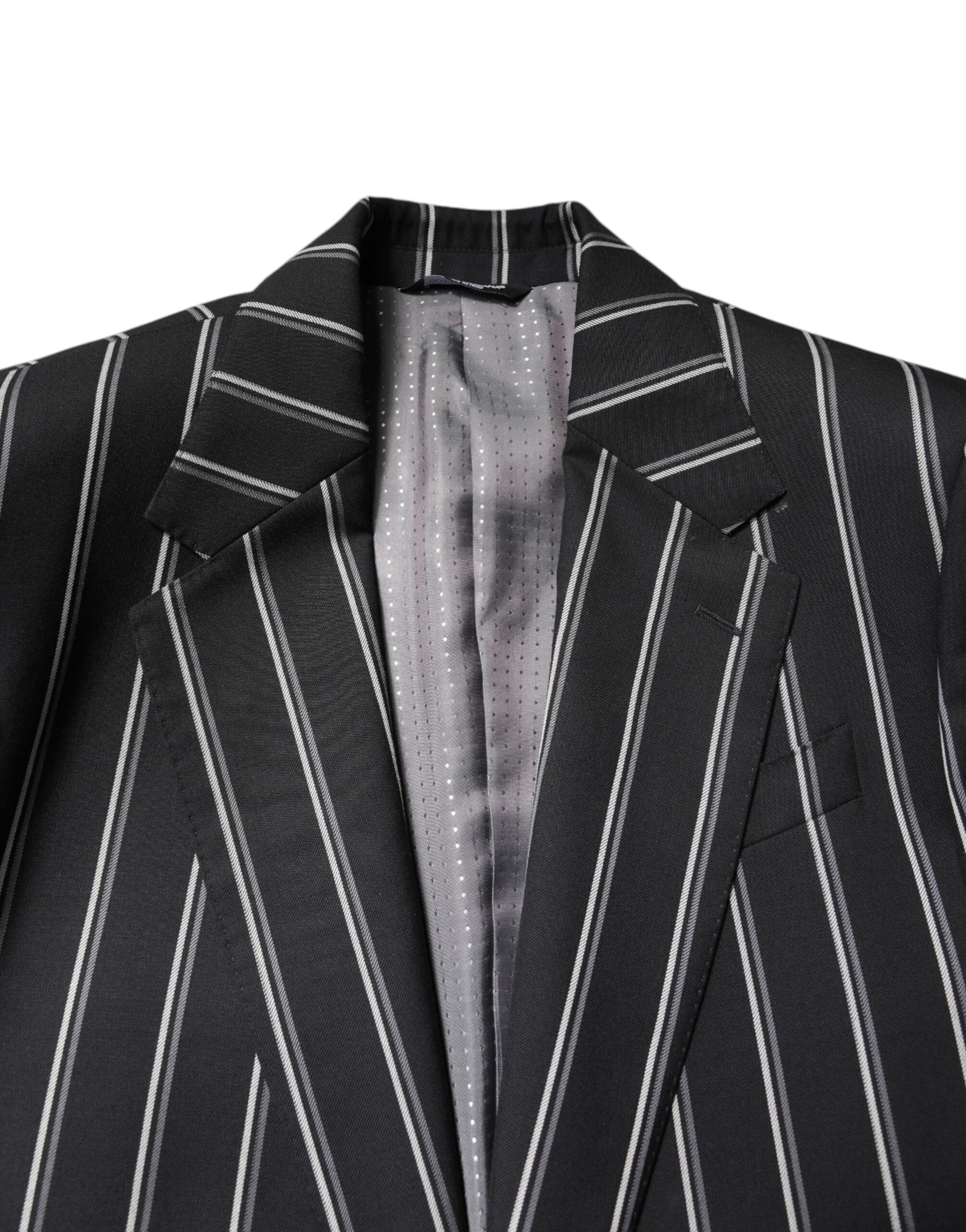 Black Striped SICILIA Formal 2 Piece Suit