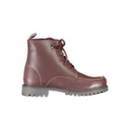 Red Leather Men's Ankle Boot