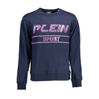 Blue Cotton Men Sweater