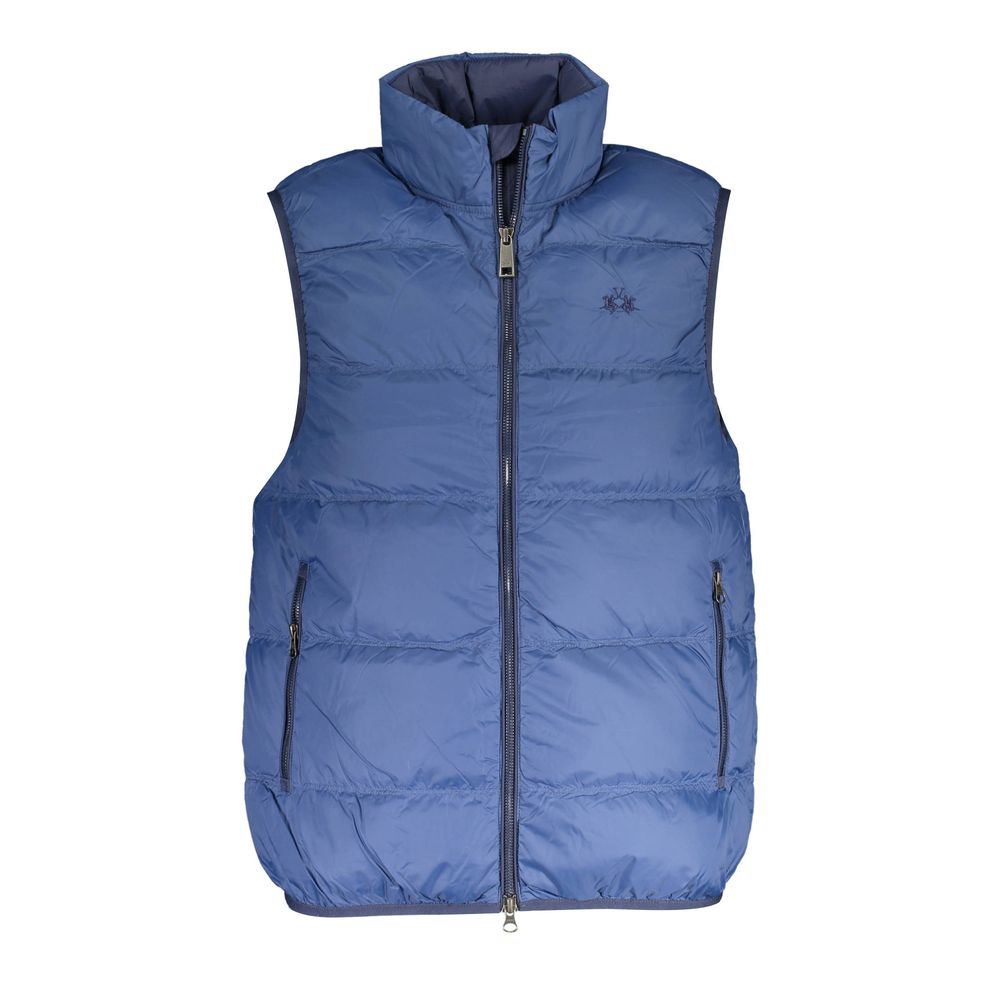 Blue Polyamide Men's Vest