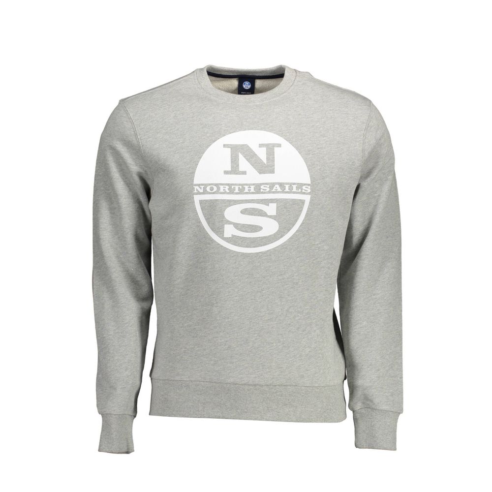Grigio Cotton Men Sweatshirt
