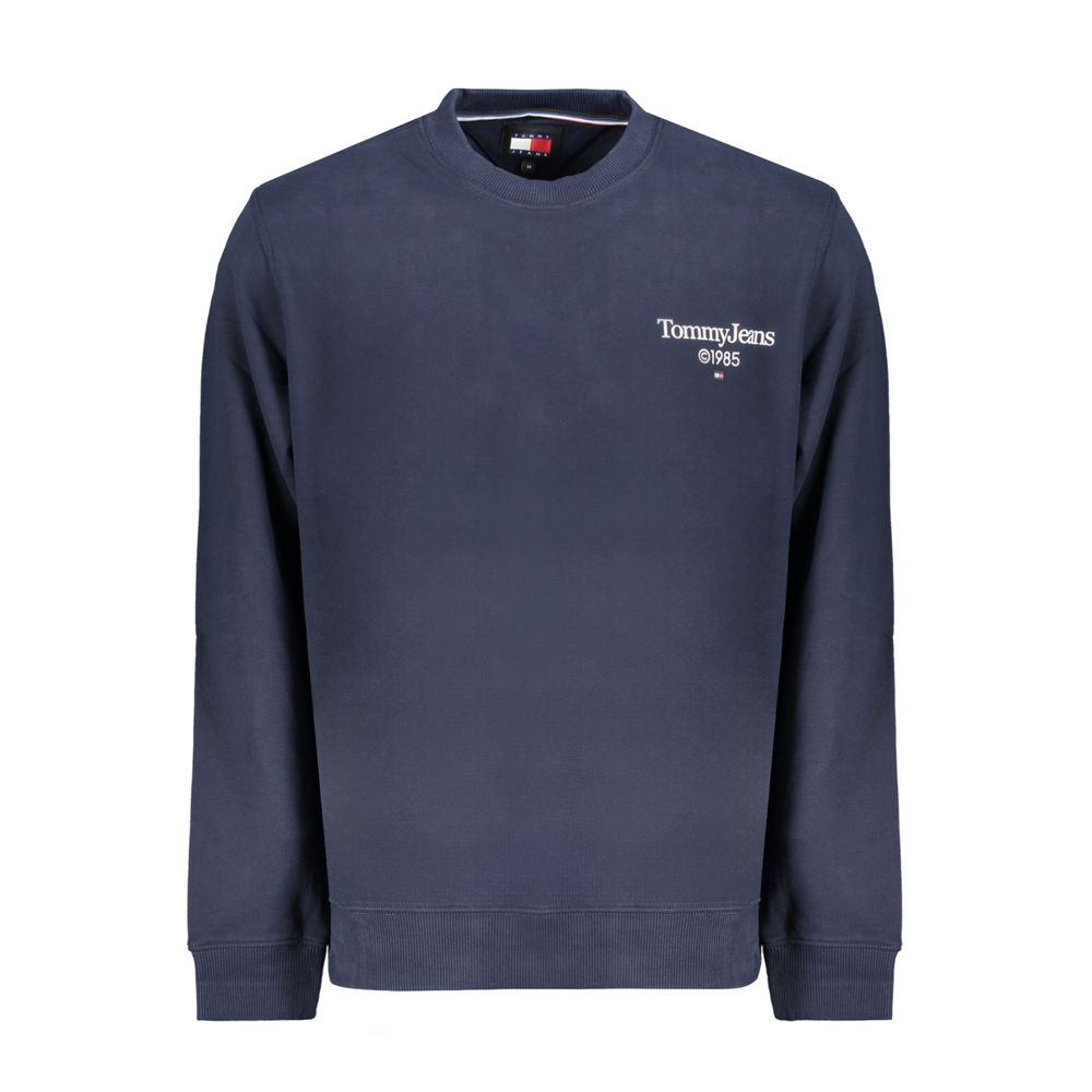 Blue Cotton Men Sweatshirt