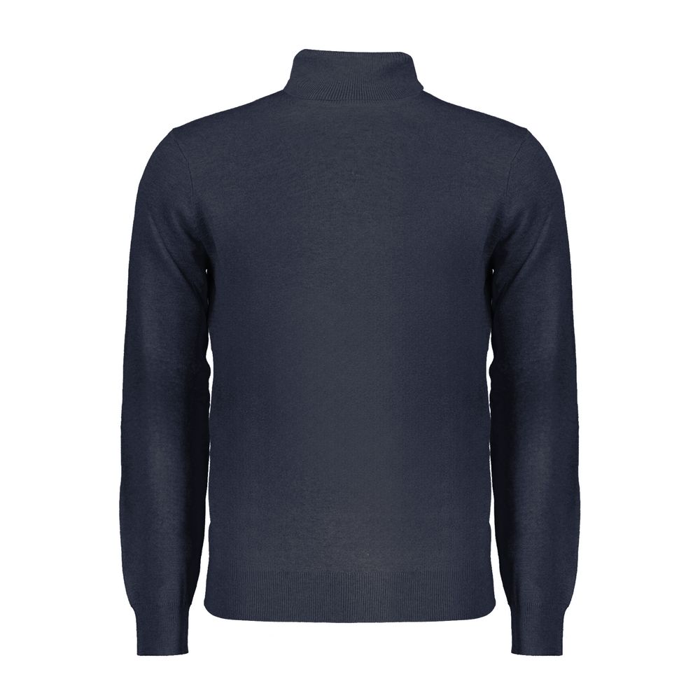 Blue Wool Men Sweater