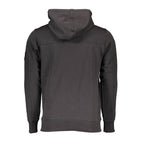 Black Cotton Men Sweatshirt