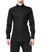 Black GOLD Cotton Long Sleeves Dress Shirt