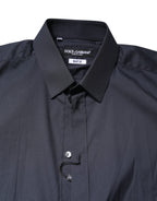 Dark Blue MARTINI Cotton Dress Formal Shirt