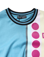 Multicolor Printed Logo Short Sleeve T-shirt