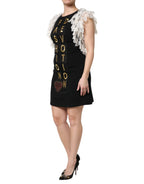 Black Fashion Devotion Embellish Mini Dress