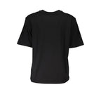Black Cotton Women T-Shirt