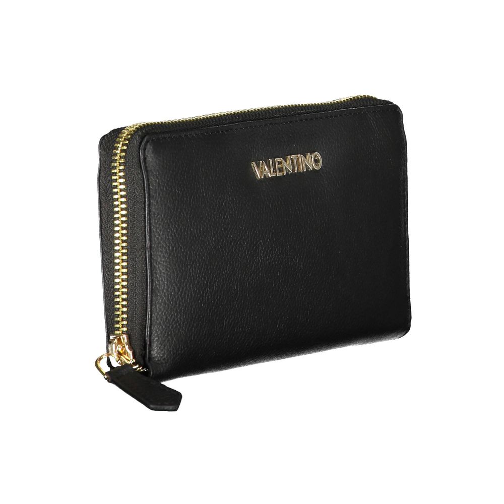Black Polyurethane Women Wallet
