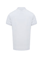 White Cotton Collared Polo Shirt