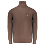Marrone Polyamide Men Sweater