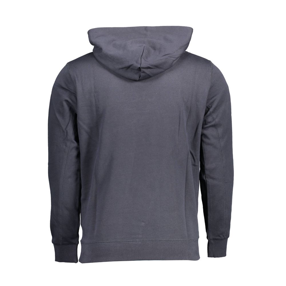 Blue Cotton Men's Hoodie