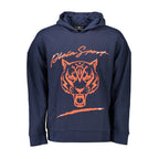 Blue Cotton Men Sweatshirt