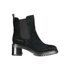 Black Leather Women Boot