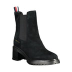 Black Leather Women Boot