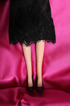 Black Dress Ceramic Porcelain Fashion Leather Sicily Dolls