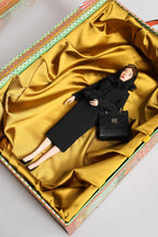 Black Dress Ceramic Porcelain Fashion Leather Sicily Dolls