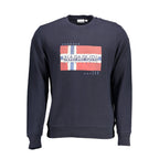 Blue Cotton Men's Sweatshirt