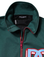 Multicolor Cotton Logo Full Zip Jacket