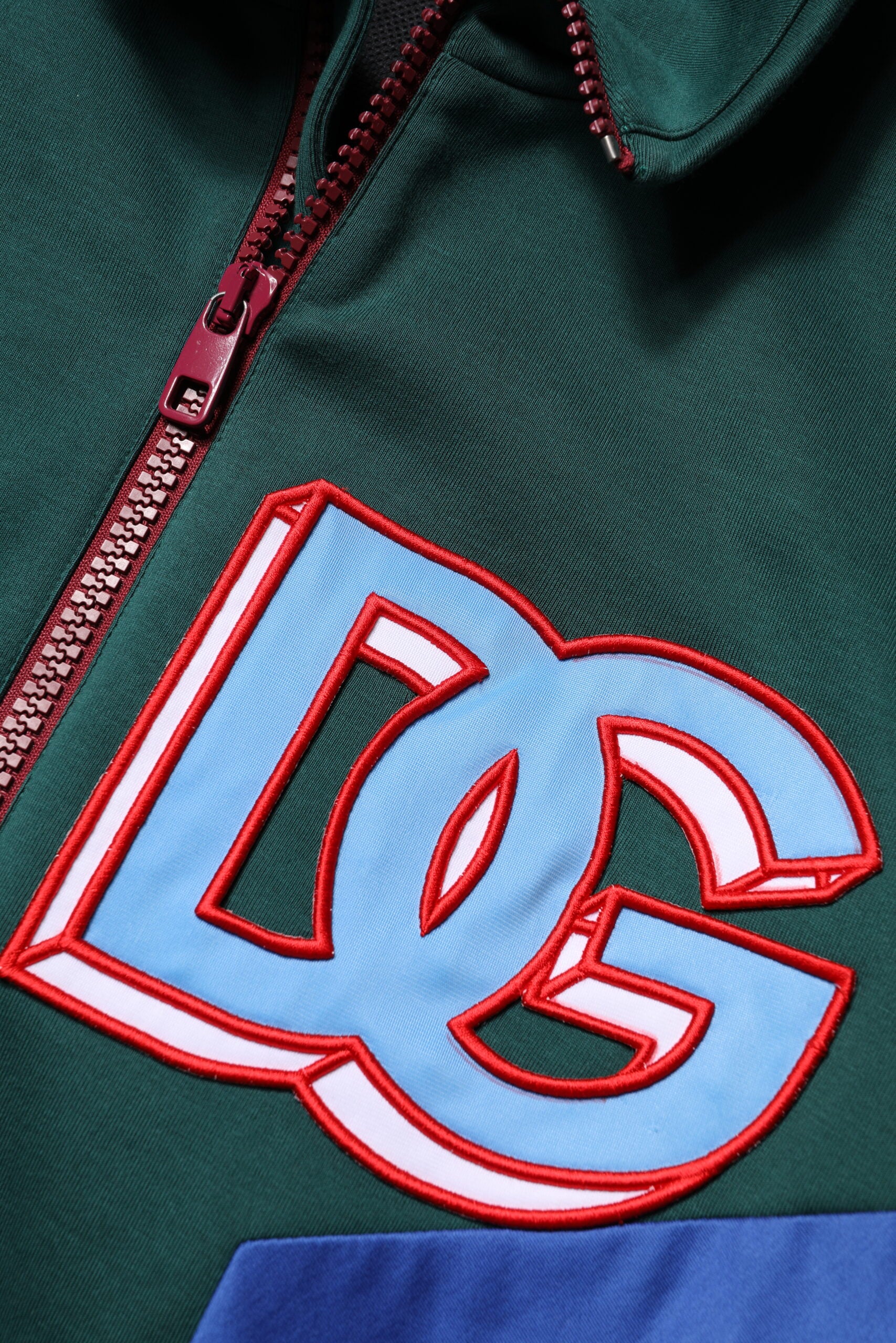 Multicolor Cotton Logo Full Zip Jacket