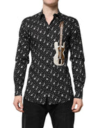 Black GOLD Instrument Embellished Shirt