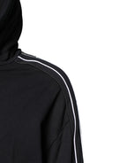 Black Cotton Logo Hooded Sweatshirt Sweater