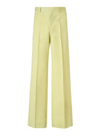 Lime Yellow Polyester Pants