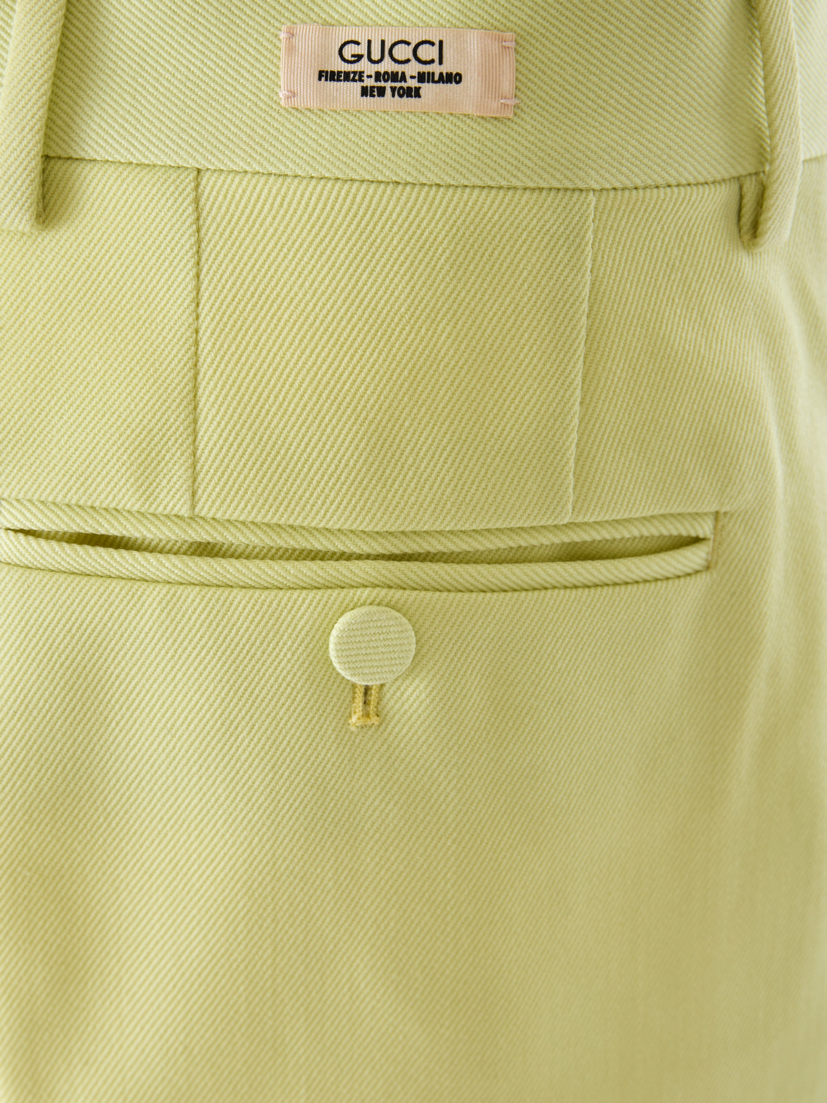 Lime Yellow Polyester Pants