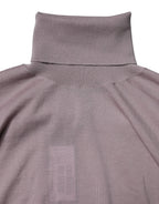 Brown Cashmere Knitted Men Pullover Sweater