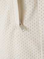 Cream polyester Logo Shorts