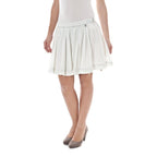 White Cotton Women Skirt