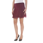 Red Silk Women Skirt