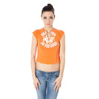 Arancione Cotton Women T-Shirt